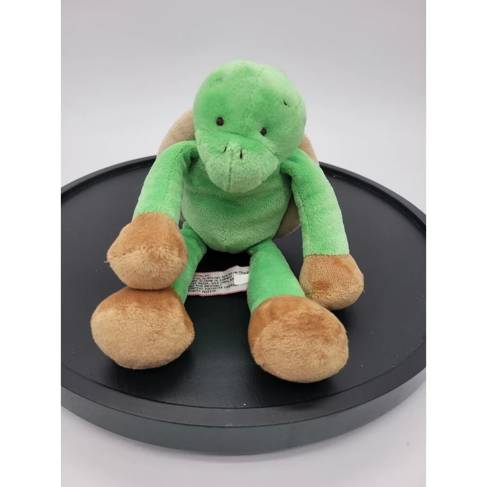 GUND Kids Flopadoodles Tuffy Turtle Plush Toy Green Brown  Animal 60241 8